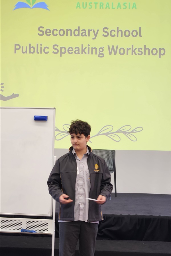 Years 9-12 Public Speaking Workshop