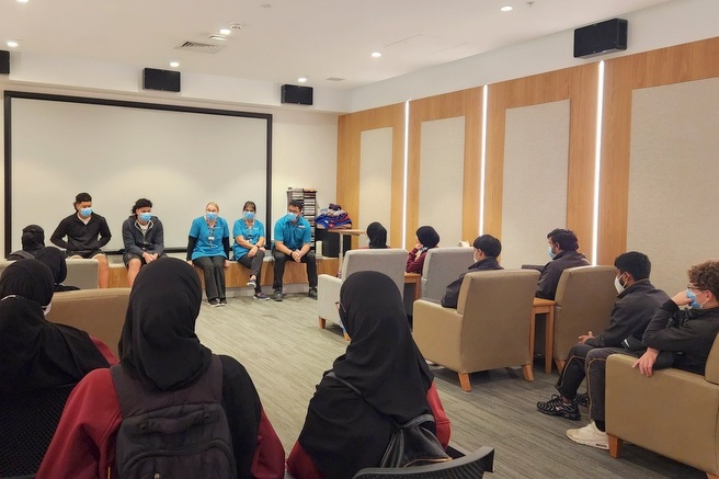 VET CS Students Visit Northpoint Residents