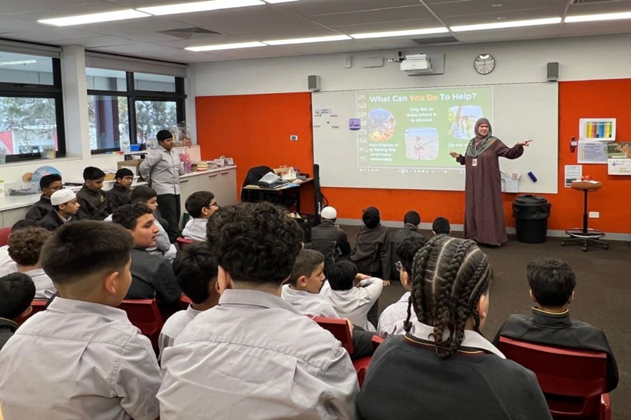 Little Anglers Kits Handed Out to Year 6 Boys