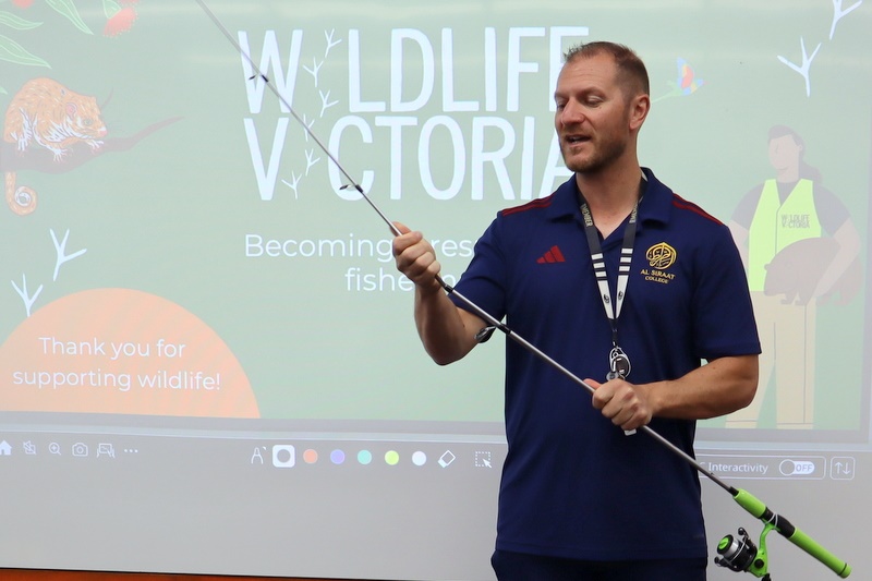 Little Anglers Kits Handed Out to Year 6 Boys