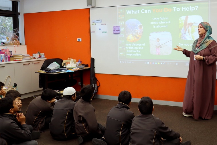 Little Anglers Kits Handed Out to Year 6 Boys