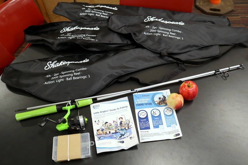 Little Anglers Kits Handed Out to Year 6 Boys