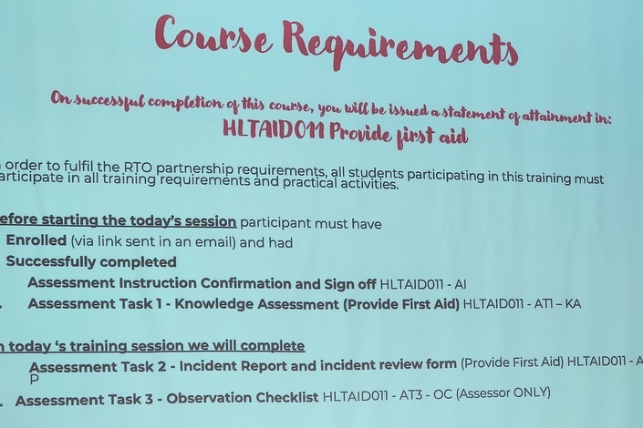 VET Community Services: First Aid Training