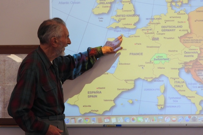 Lest we forget: WW2 veteran visiting  ASC