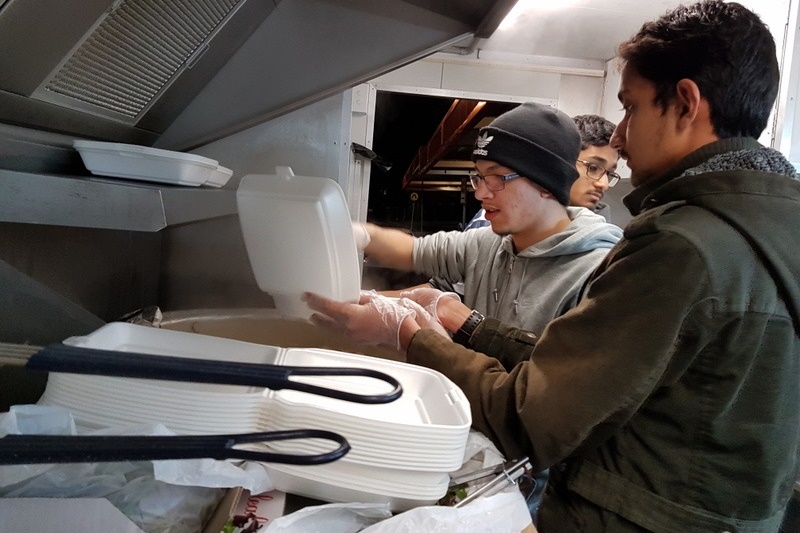 Senior SRCs Feeding the Homeless