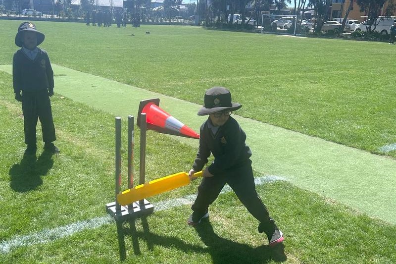 Year 5 Students Step Up as Mini Cricket Coaches
