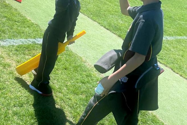 Year 5 Students Step Up as Mini Cricket Coaches