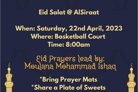 Eid Prayer Announcement