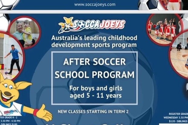After School Soccer Program for Primary Students during Term 2