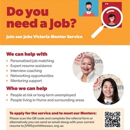 Jobs Victoria Mentor Service for Youth