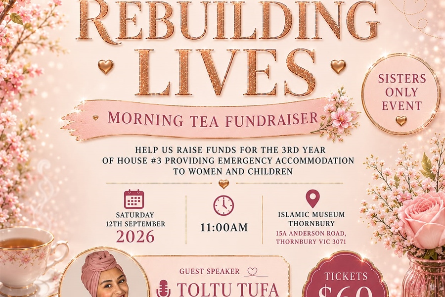 12 Sept: Melbourne Muslimahs’ Morning Tea Fundraiser