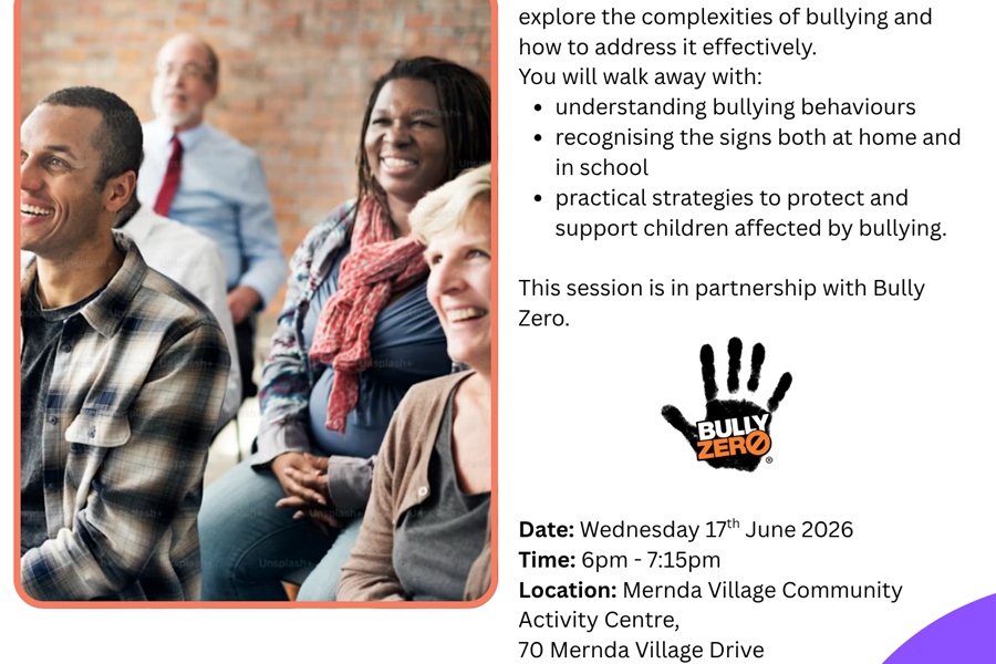 17 June: Anti-Bullying Workshop for Parents