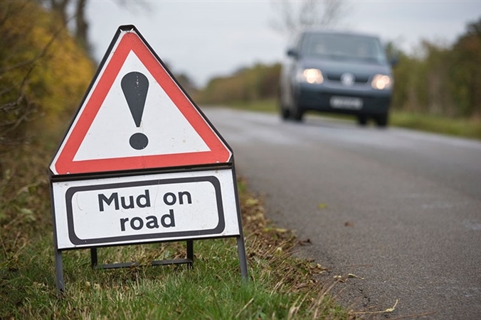 Mud on Road and Illegal Parking