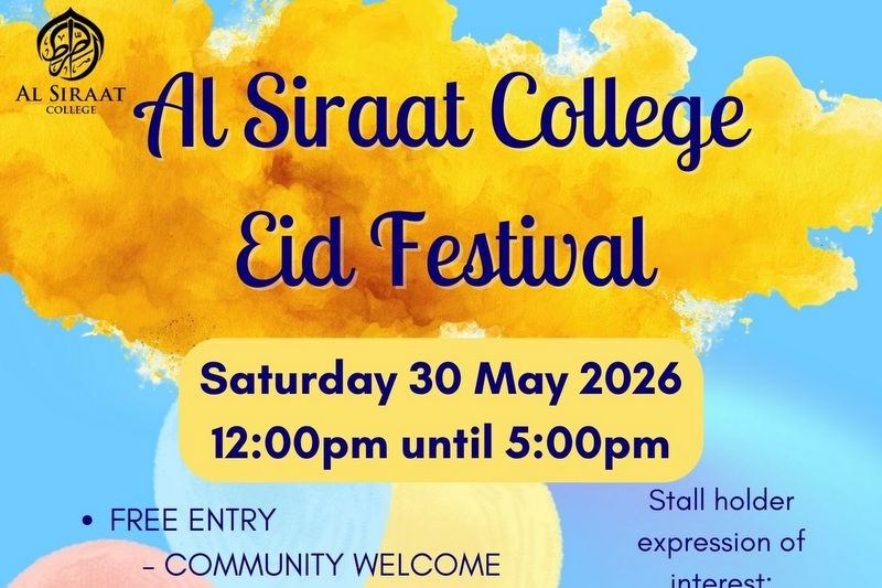 Al Siraat Eid Festival in MAY: Now Taking Stallholder EOI