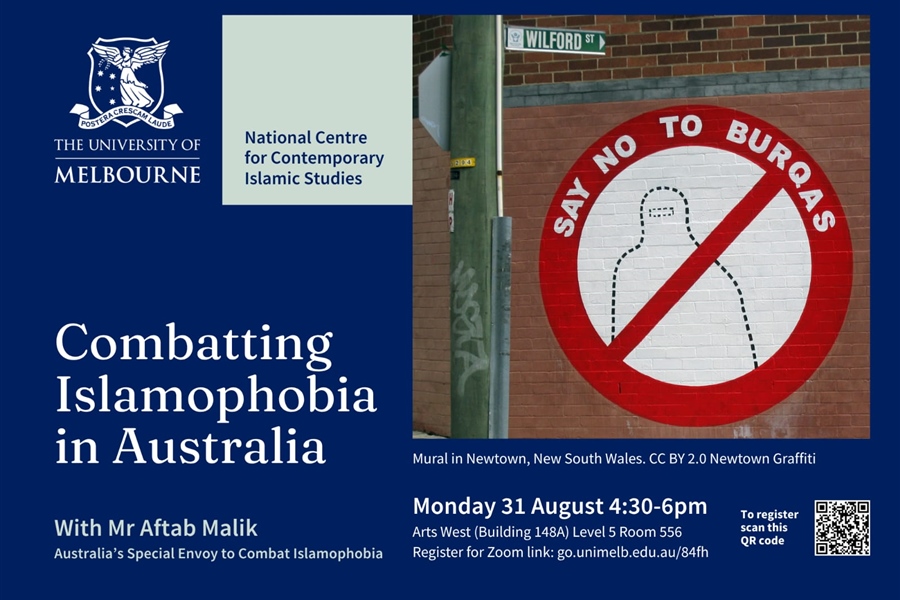 31 Aug: Combating Islamophobia in Australia