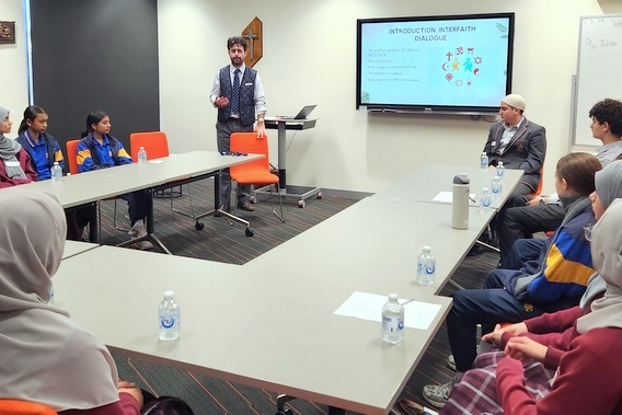 Connecting Through Conversation: Interfaith Ambassadors Visit St Monica’s