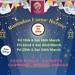 29 and 30 March: Final ASC Ramadan Lunar Bazaar