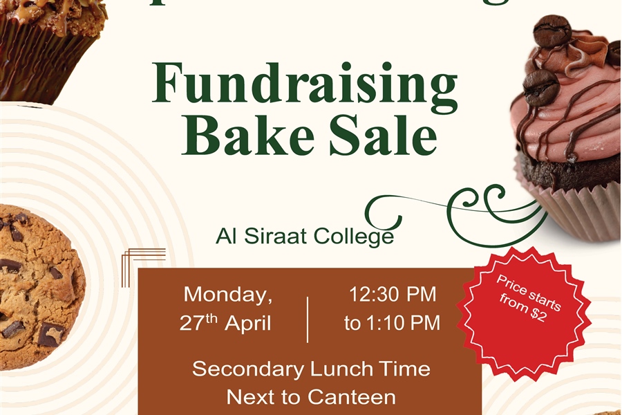 27 April: Secondary Bake Sale Fundraiser