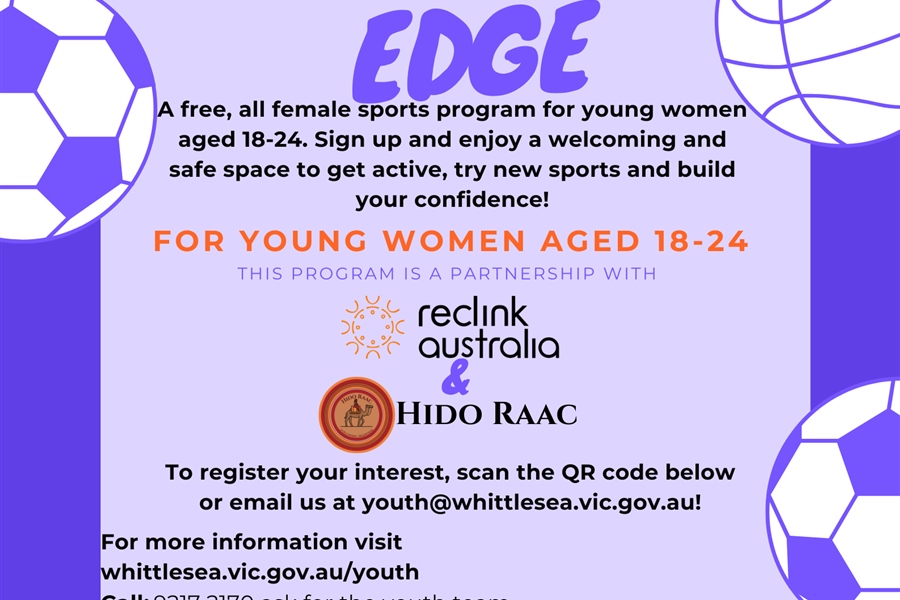 14 Oct: Finding Her Edge – Young Women Program