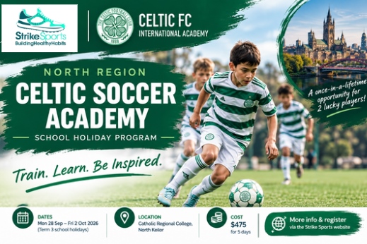 Celtic Soccer Academy: School Holiday Program