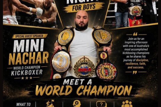 11 Sept: Boys Halaqa Night with World Champion Kickboxer Mini Nachar