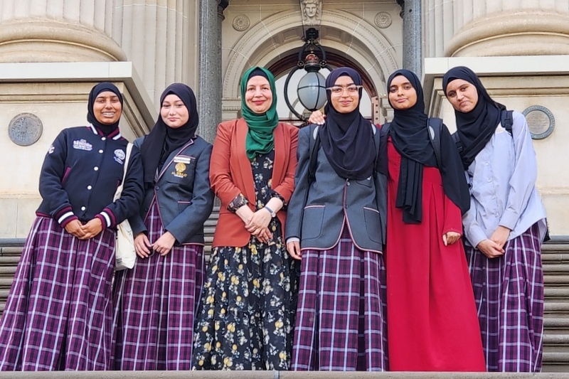 Senior Girls at Parliament for IWD 2026