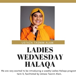 Ladies Wednesday Halaqa on ZOOM