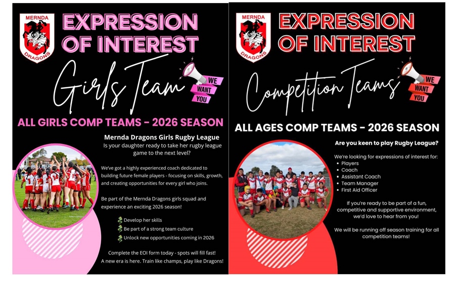 Join the Mernda Dragons Rugby Teams in 2026