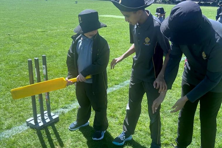 Year 5 Students Step Up as Mini Cricket Coaches