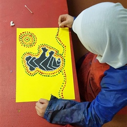 Reconciliation Week: Hifz students' dot paintings