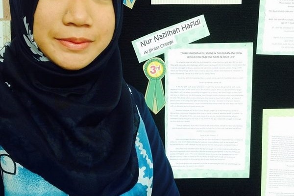 Congratulations to Naziihah Hafidi