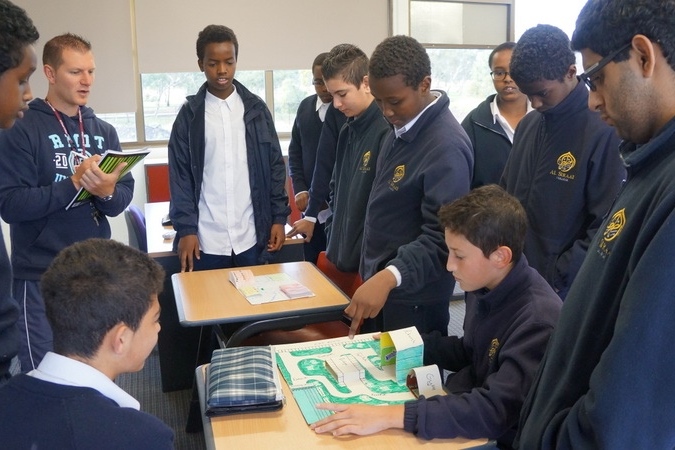 Year 8 boys’ presenting their “health models”