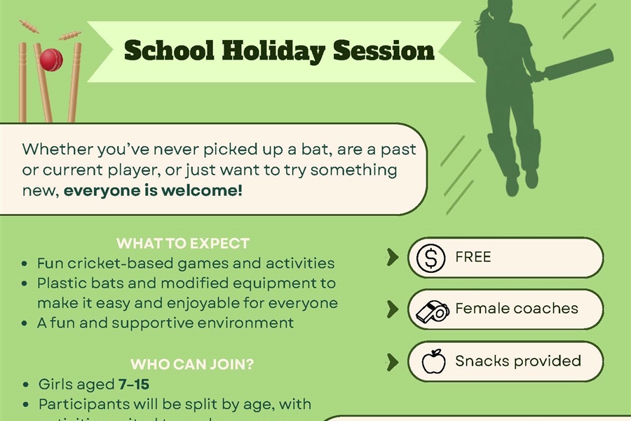 29 Sept: Girls Only Cricket Come & Try