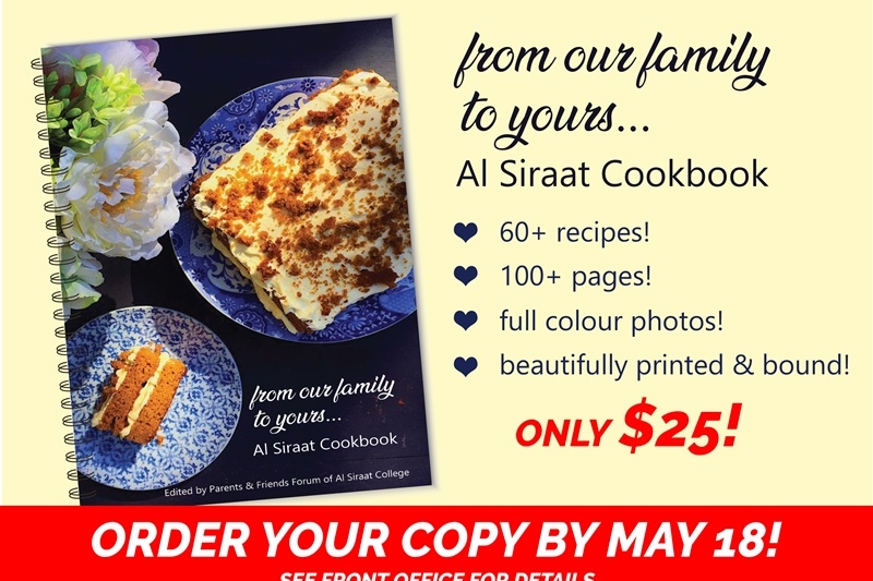 FINAL DAYS to Order Your Cookbook