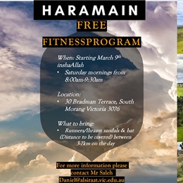 16 March: Free Haramayn Fitness Program