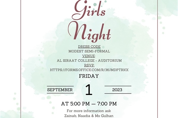 SOLD OUT: Secondary Girls Night