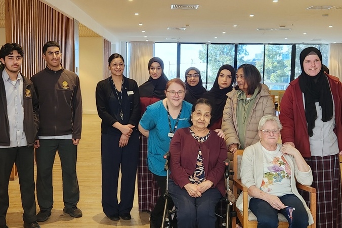Community Services Students Connect with Aged Care Residents