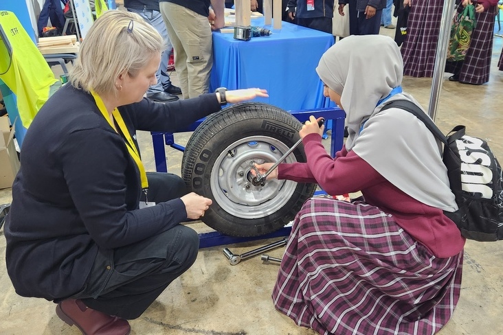 Year 9 Girls at Trade & Tech Fit Expo 2026
