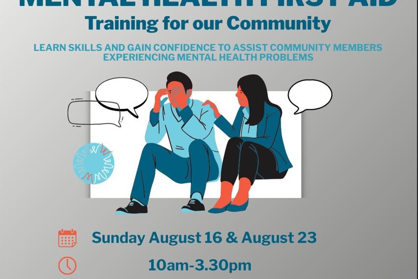 16 & 23 Aug: Mental Health First Aid Course at Al Siraat