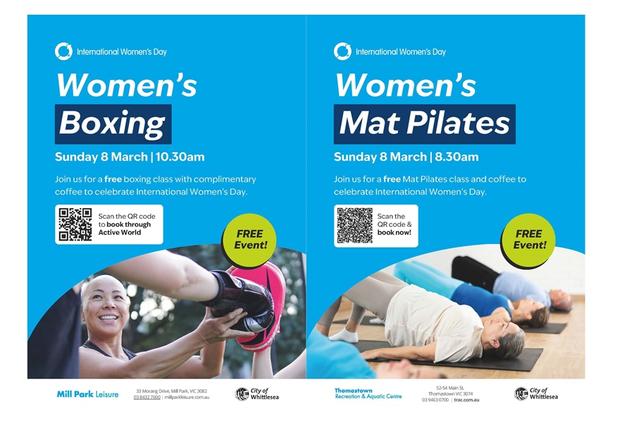 8 March: Free International Women’s Day Classes