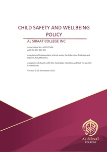 Child Safety and Wellbeing Policy