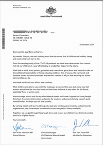Letter to our School Community by PM Scott Morrison